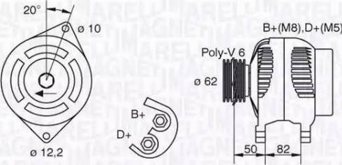 Magneti Marelli 063321618010 - Alternateur cwaw.fr