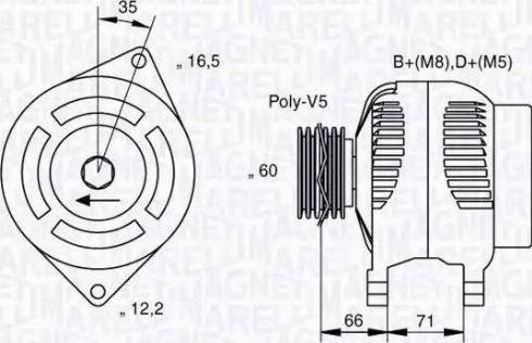 Magneti Marelli 063321625010 - Alternateur cwaw.fr