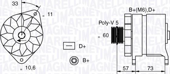 Magneti Marelli 063321156010 - Alternateur cwaw.fr