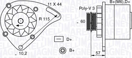 Magneti Marelli 063321173010 - Alternateur cwaw.fr