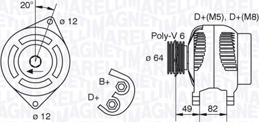 Magneti Marelli 063321854010 - Alternateur cwaw.fr