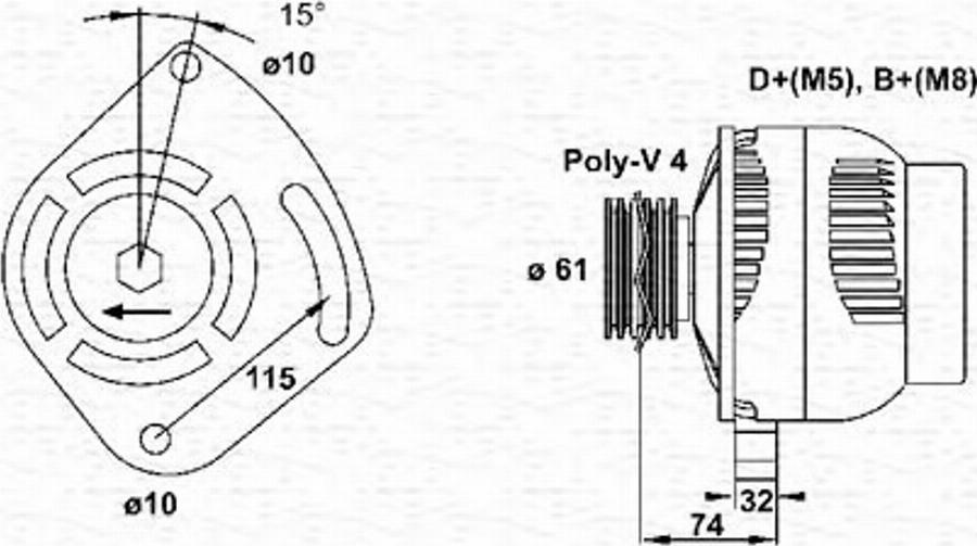 Magneti Marelli 063321863010 - Alternateur cwaw.fr