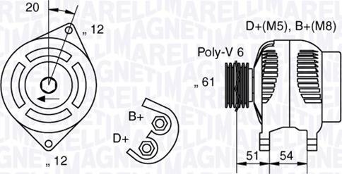 Magneti Marelli 063321862010 - Alternateur cwaw.fr