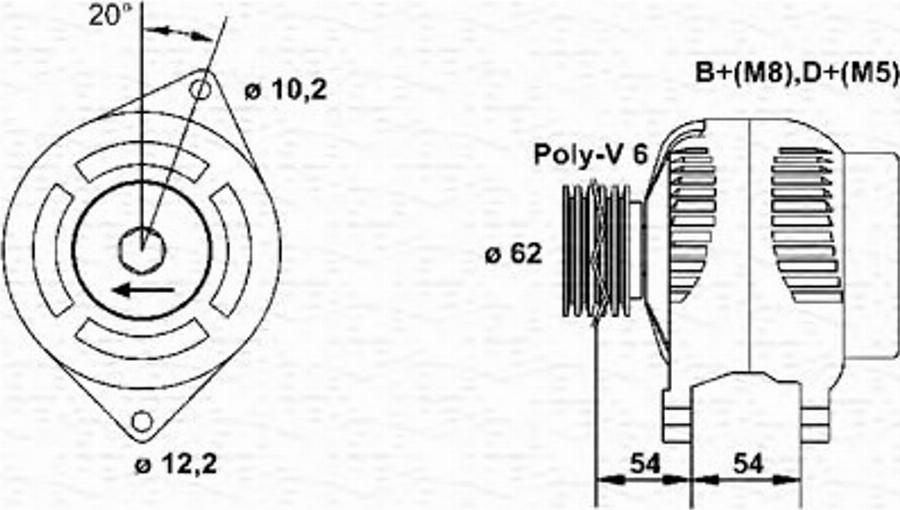 Magneti Marelli 063321809010 - Alternateur cwaw.fr