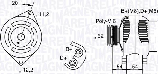 Magneti Marelli 063321807010 - Alternateur cwaw.fr