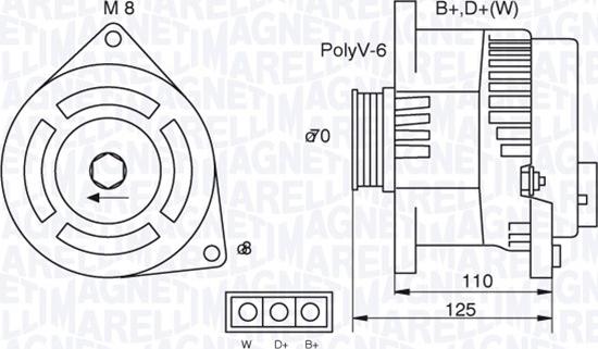 Magneti Marelli 063321346010 - Alternateur cwaw.fr