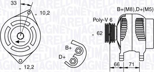 Magneti Marelli 063321332010 - Alternateur cwaw.fr