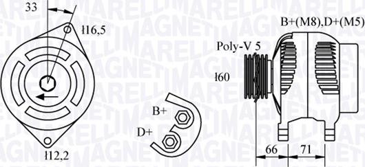 Magneti Marelli 063321328010 - Alternateur cwaw.fr