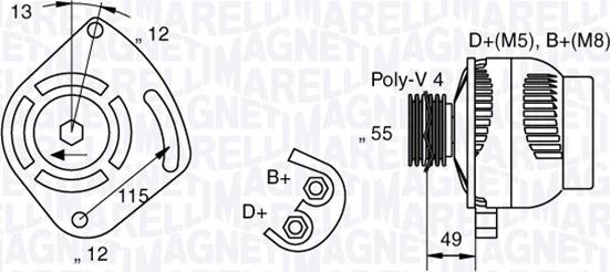 Magneti Marelli 063321715010 - Alternateur cwaw.fr