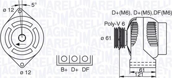 Magneti Marelli 063377491010 - Alternateur cwaw.fr