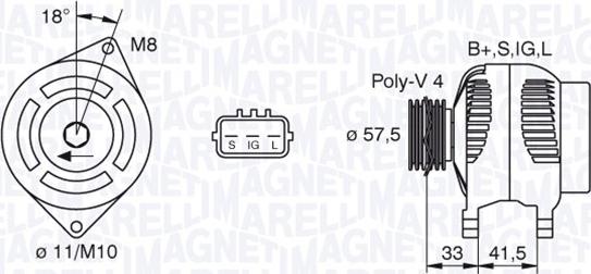 Magneti Marelli 063377442010 - Alternateur cwaw.fr