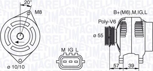 Magneti Marelli 063377439010 - Alternateur cwaw.fr