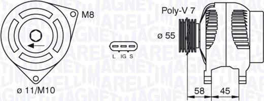 Magneti Marelli 063377434010 - Alternateur cwaw.fr