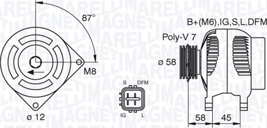 Magneti Marelli 063377435010 - Alternateur cwaw.fr