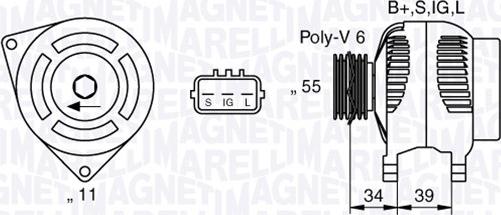 Magneti Marelli 063377430010 - Alternateur cwaw.fr