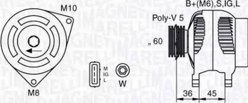 Magneti Marelli 063377433010 - Alternateur cwaw.fr