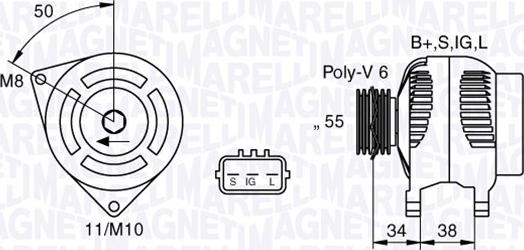 Magneti Marelli 063377432010 - Alternateur cwaw.fr