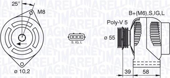 Magneti Marelli 063377437010 - Alternateur cwaw.fr