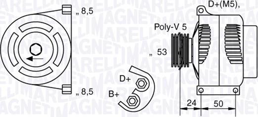 Magneti Marelli 063377009010 - Alternateur cwaw.fr