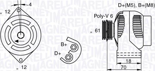 Magneti Marelli 063377032010 - Alternateur cwaw.fr