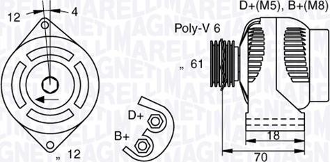 Magneti Marelli 063377005010 - Alternateur cwaw.fr