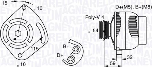 Magneti Marelli 063377001010 - Alternateur cwaw.fr