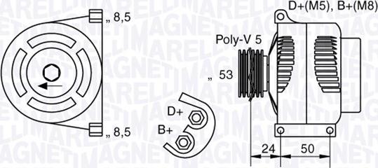 Magneti Marelli 063377002010 - Alternateur cwaw.fr