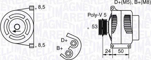 Magneti Marelli 063377007010 - Alternateur cwaw.fr