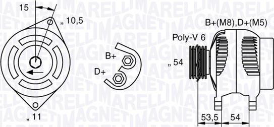 Magneti Marelli 063377016010 - Alternateur cwaw.fr