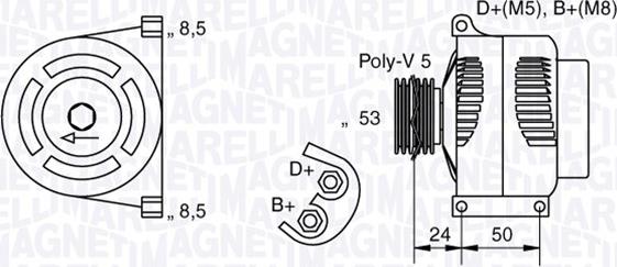 Magneti Marelli 063377010010 - Alternateur cwaw.fr