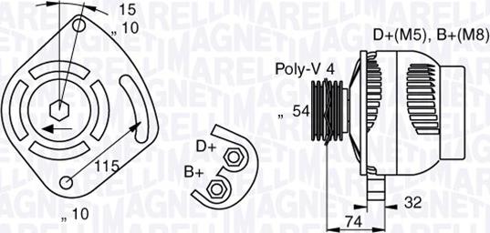 Magneti Marelli 063377011010 - Alternateur cwaw.fr