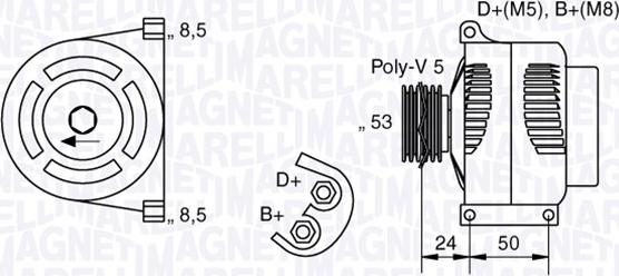 Magneti Marelli 063377013010 - Alternateur cwaw.fr