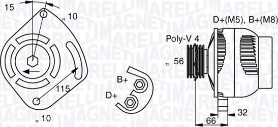 Magneti Marelli 063377012010 - Alternateur cwaw.fr