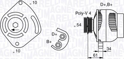 Magneti Marelli 063377030010 - Alternateur cwaw.fr