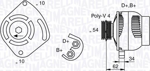 Magneti Marelli 063377031010 - Alternateur cwaw.fr