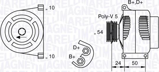 Magneti Marelli 063377027010 - Alternateur cwaw.fr