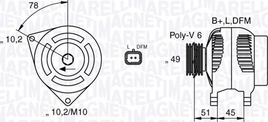 Magneti Marelli 063377301010 - Alternateur cwaw.fr