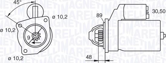 Magneti Marelli 063206834010 - Démarreur cwaw.fr