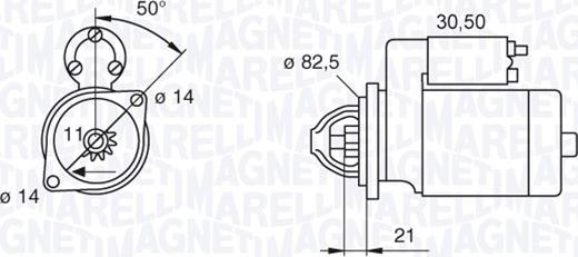 Magneti Marelli 063207138010 - Démarreur cwaw.fr