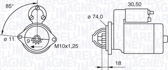 Magneti Marelli 063280049010 - Démarreur cwaw.fr