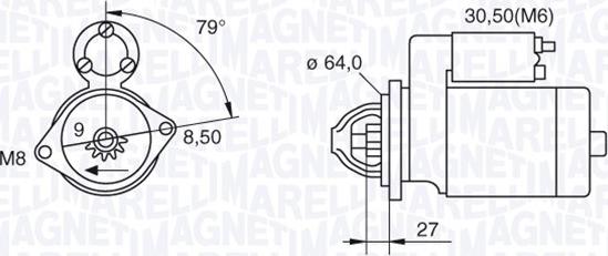 Magneti Marelli 063280045010 - Démarreur cwaw.fr