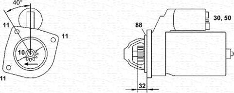 Magneti Marelli 063280041010 - Démarreur cwaw.fr