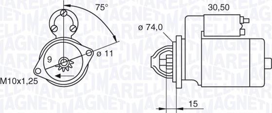 Magneti Marelli 063280054010 - Démarreur cwaw.fr