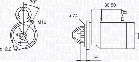 Magneti Marelli 063280055010 - Démarreur cwaw.fr