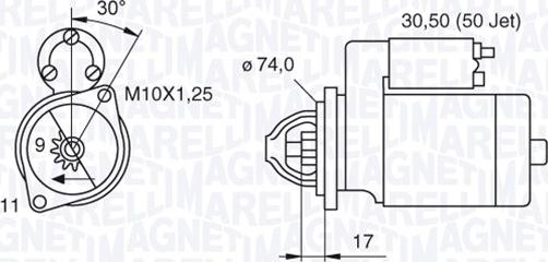 Magneti Marelli 063280056010 - Démarreur cwaw.fr