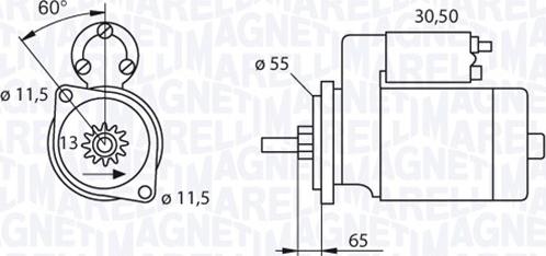 Magneti Marelli 063280050010 - Démarreur cwaw.fr