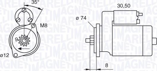 Magneti Marelli 063280058010 - Démarreur cwaw.fr