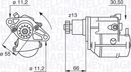 Magneti Marelli 063280053010 - Démarreur cwaw.fr