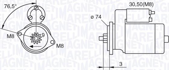 Magneti Marelli 063280052010 - Démarreur cwaw.fr