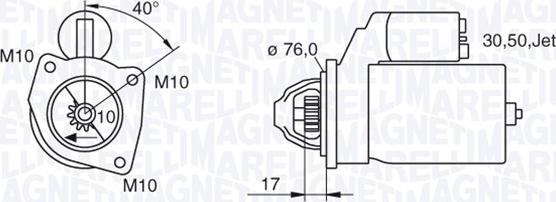 Magneti Marelli 063280005010 - Démarreur cwaw.fr